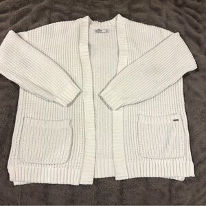 White Hollister Knit Cardigan